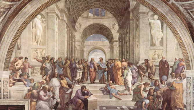 The School of Athens painting by Raphael
