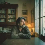 Father-at-home-looking-out-of-the-window